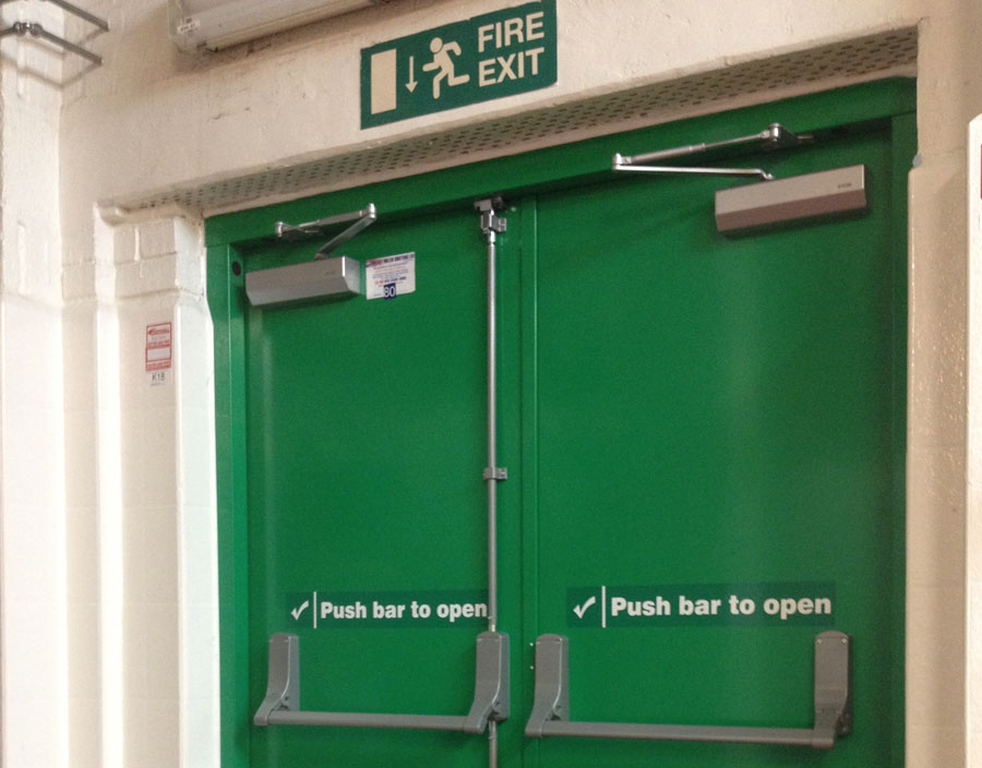 Green Security Doors and fire exit